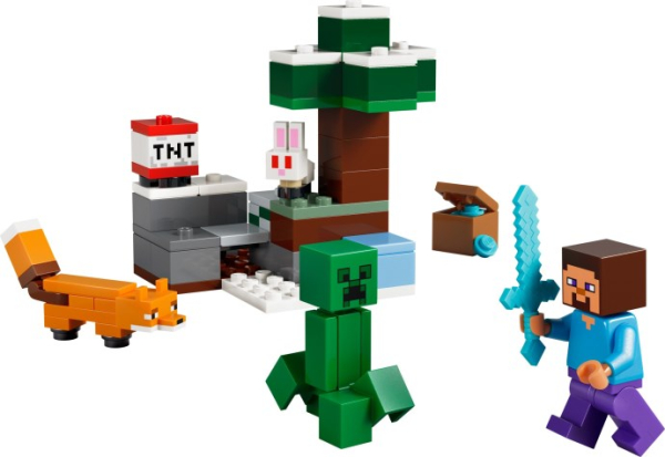 LEGO 21583 Steve's Taiga Adventure Steve's Taiga Adventure купить в Москве и с доставкой по всей России за 2100.00 руб