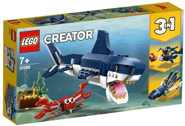 LEGO 31088 Лего 31088 Обитатели морских глубин Лего 31088 Обитатели морских глубин купить в Москве и с доставкой по всей России за 6972.00 руб