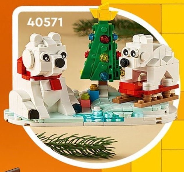 Лего 40571 Christmas Polar Bears купить в Москве и с доставкой по всей России за 2599.00 руб