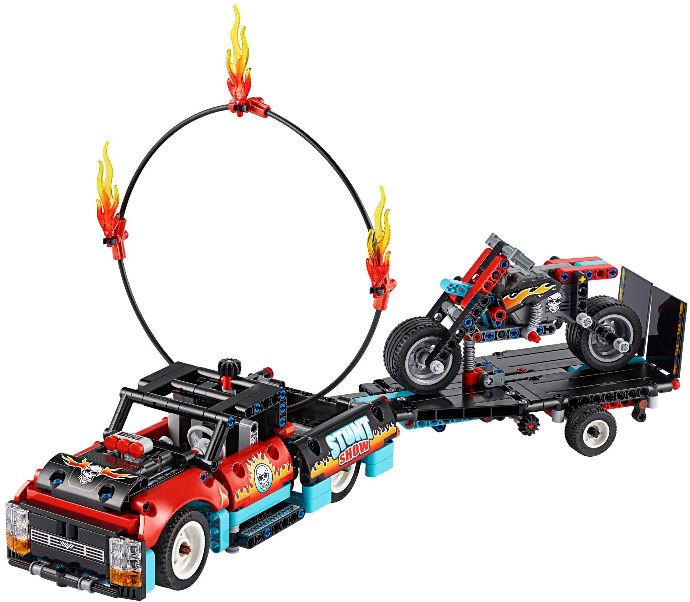 LEGO 42106 Лего 42106 Грузовик и мотоцикл шоу каскадеров Лего 42106 Грузовик и мотоцикл шоу каскадеров купить в Москве и с доставкой по всей России за 14144.00 руб