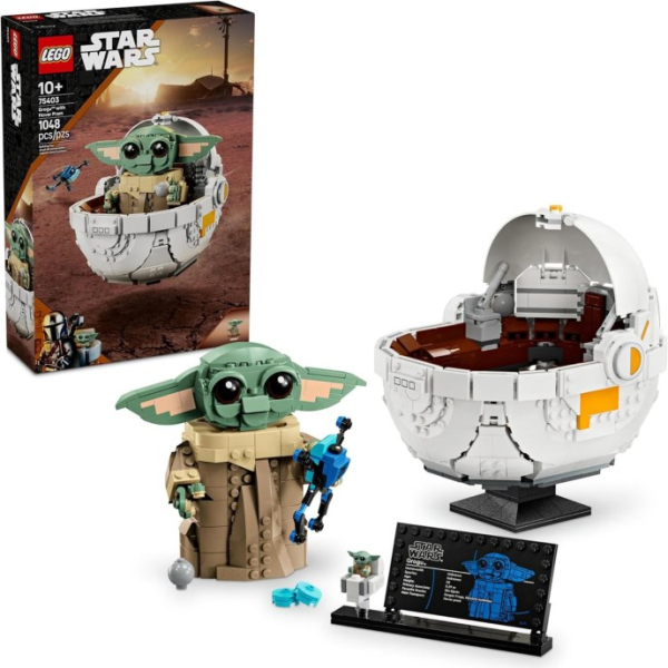 LEGO 75403 Grogu with Hover Pram Grogu with Hover Pram купить в Москве и с доставкой по всей России за 14990.00 руб