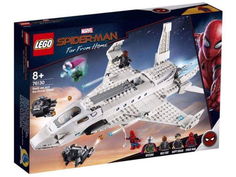 LEGO 76130 Лего 76130 Реактивный самолёта Старка и атака дрона Лего 76130 Реактивный самолёта Старка и атака дрона купить в Москве и с доставкой по всей России за 16990.00 руб