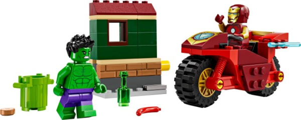 LEGO 76287 Iron Man with Bike and The Hulk Iron Man with Bike and The Hulk купить в Москве и с доставкой по всей России за 2607.00 руб